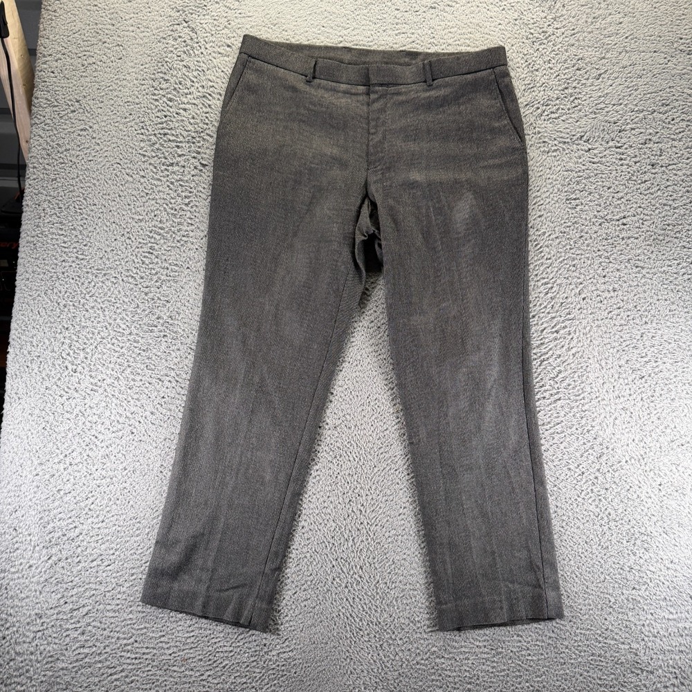 Tommy Hilfiger Pant Mens 38x30 Gray Rayon‎ Chino Straight Preppy Business Career